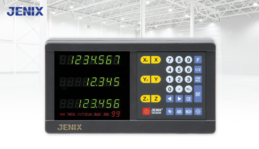 Robuste, digitale Positionsanzeige JENIX DSC für 3-Achsen.